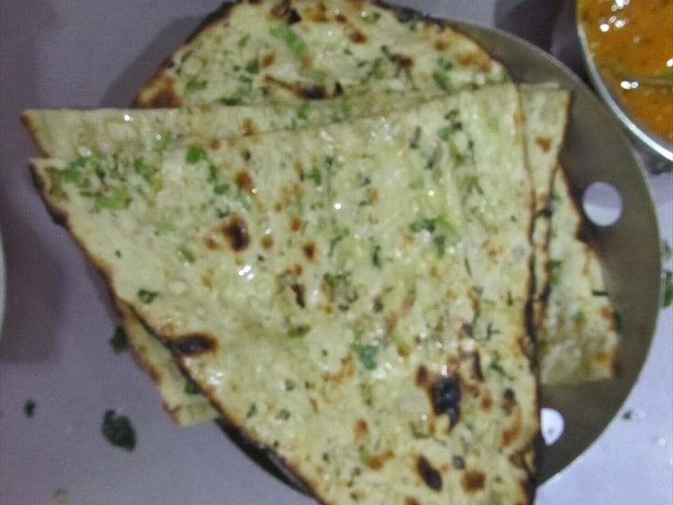 Garlic naan at Bengal